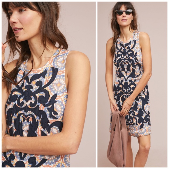 anthropologie shift dress